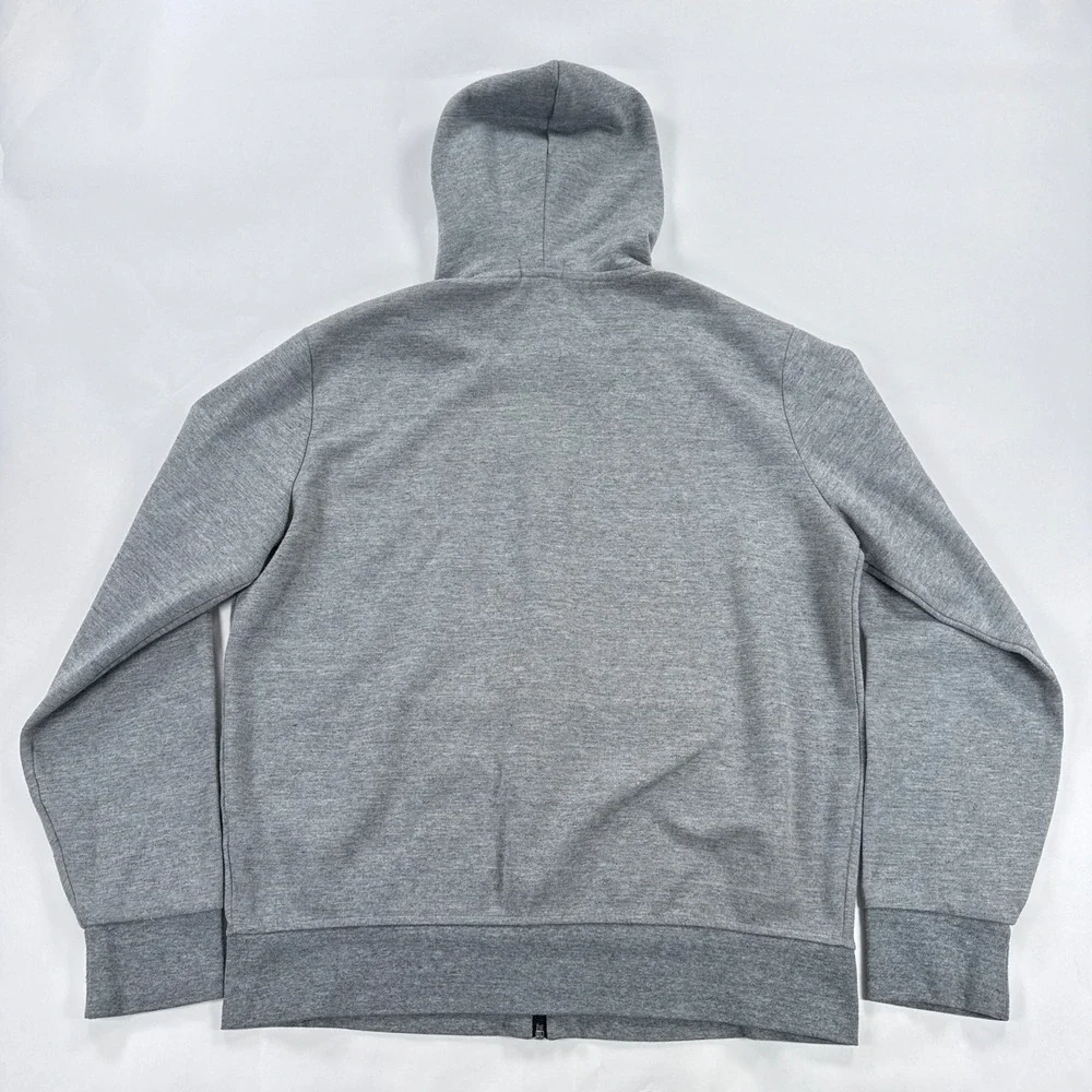Polo Ralph Lauren Mens Hoodie Large Grey Full Zip Pony Logo Streetwear Classic